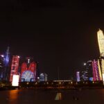 Shenzhen. Pokaz videomappingu autorstwa Dariusza Makaruka / MediaCraft.pl