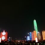 Shenzhen. Pokaz videomappingu autorstwa Dariusza Makaruka / MediaCraft.pl