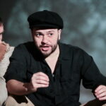 "Widnokrąg" Wiesława Myśliwskiego -  próba w Teatrze im. Stefana Żeromskiego w Kielcach. Na zdjęciu: Andrzej Plata (Fredek Gruz) / Marzena Mąkosa / Radio Kielce