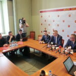 Konferencja prezydenta Kielc, Bogdana Wenty / Marzena Mąkosa / Radio Kielce