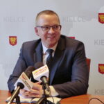 Konferencja prezydenta Kielc, Bogdana Wenty. Na zdjęciu Arkadiusz Kubiec - wiceprezydent / Marzena Mąkosa / Radio Kielce