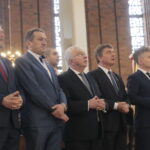 Jarosław Karyś - radny miasta Kielce, PiS; Mirosław Gębski - starosta kielecki; Krzysztof Lipiec - poseł PiS; Andrzej Pruś - przewodniczący Sejmiku Województwa Świętokrzyskiego; Krzysztof Słoń - senator PiS / Marzena Mąkosa / Radio Kielce