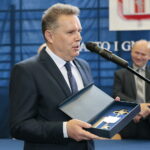 Wiślica. Profesor Piotr Gliński Honorowym Obywatelem Miasta. Na zdjęciu: Jarosław Jaworski - burmistrz Miasta i Gminy Wiślica / Marzena Mąkosa / Radio Kielce