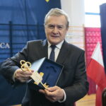 Wiślica. Profesor Piotr Gliński Honorowym Obywatelem Miasta. Na zdjęciu wiceminister Piotr Gliński / Marzena Mąkosa / Radio Kielce