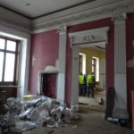 20.01.2020. Ostrowiec Świętokrzyski. Remont Pałacu Wielopolskich w Częstocicach / Emilia Sitarska / Radio Kielce