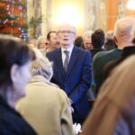 24.12.2019. Kielce. Wigilia dla osób bezdomnych, ubogich i samotnych w WDK. Na zdjęciu: Marek Scelina - dyrektor MOPR w Kielcach / Wiktor Taszłow / Radio Kielce