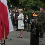 01.08.2019 Kielce. 75. rocznica wybuchu Powstania Warszawskiego. Przemawia Dorota Koczwańska-Kalita – naczelnik kieleckiej delegatury IPN / Wiktor Taszłow / Radio Kielce