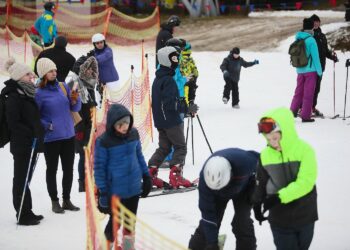 Krajno-Zagórze. 04.01.2020. Stok narciarski / Wiktor Taszłow / Radio Kielce