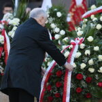 Kielce. 27.10.2019. Uroczystość odsłonięcia pomnika Przemysława Gosiewskiego. Na zdjęciu: Jarosław Kaczyński - prezes PiS / Wiktor Taszłow / Radio Kielce