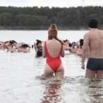 05.01.2020. Cedzyna. Morsowanie / Wiktor Taszłow / Radio Kielce