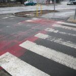 Kielce. 08.01.2020. Ulica Wojska Polskiego po remoncie, ale już do naprawy / Wiktor Taszłow / Radio Kielce