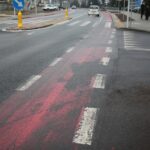 Kielce. 08.01.2020. Ulica Wojska Polskiego po remoncie, ale już do naprawy / Wiktor Taszłow / Radio Kielce