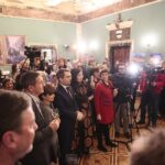 Kielce. 09.01.2020. Wernisaż wystawy fotografii mongolskiego fotografa Bayar Balgantserena w WDK / Wiktor Taszłow / Radio Kielce