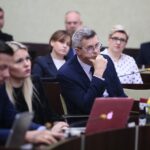 Kielce. 16.01.2020. Sesja rady miasta. Na zdjęciu (w środku): Bogdan Wenta – prezydent miasta Kielce / Wiktor Taszłow / Radio Kielce