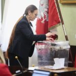 Kielce. 16.01.2020. Sesja rady miasta. Na zdjęciu (od lewej): Marianna Noworycka - Gniatkowska - radna / Wiktor Taszłow / Radio Kielce