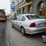 Kielce. 17.01.2020. Kolizja na ulicy Żelaznej / Wiktor Taszłow / Radio Kielce