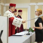 Kielce. 03.10.2019. Uniwersytet Jana Kochanowskiego. Inauguracja roku akademickiego. Immatrykulacji studentów dokonał rektor Jacek Semaniak / Wiktor Taszłow / Radio Kielce