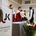 Kielce. 03.10.2019. Uniwersytet Jana Kochanowskiego. Inauguracja roku akademickiego. Immatrykulacji studentów dokonał rektor Jacek Semaniak / Wiktor Taszłow / Radio Kielce