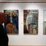 Kielce. 17.01.2020. Wernisaż wystawy Zbigniewa Cebuli w Galerii Współczesnej Sztuki Sakralnej „Dom Praczki” / Wiktor Taszłow / Radio Kielce