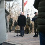 Suchedniów. 18.01.2020. Obchody 157. rocznicy wybuchu Powstania Styczniowego. Przemawia Cezary Blach - burmistrz Miasta Suchedniów / Wiktor Taszłow / Radio Kielce