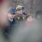 Suchedniów. 18.01.2020. Obchody 157. rocznicy wybuchu Powstania Styczniowego. Na zdjęciu ( w środku): Dionizy Krawczyński - prezes Stowarzyszenia Rekonstrukcji Historycznych "Jodła" / Wiktor Taszłow / Radio Kielce