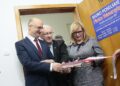 Kielce. 20.01.2020. Otwarcie biura poselskiego Piotra Wawrzyka. Na zdjęciu: Piotr Wawrzyk - wiceminister spraw zagranicznych, Waldemar Bartosz - przewodniczący świętokrzyskiej "Solidarności", Małgorzata Gosiewska - wicemarszałek Sejmu / Wiktor Taszłow / Radio Kielce