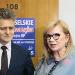 Kielce. 20.01.2020. Otwarcie biura poselskiego Piotra Wawrzyka. Na zdjęciu: Krzysztof Słoń - senator, Małgorzata Gosiewska - wicemarszałek Sejmu / Wiktor Taszłow / Radio Kielce