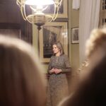 Oblęgorek. 21.01.2020. Wernisaż wystawy "Panna na Oblęgorku i na frankach Nobla - historia życia i twórczości Jadwigi Sienkiewiczówny". Na zdjęciu: Agnieszka Kowalska-Lasek - kurator wystawy / Wiktor Taszłow / Radio Kielce