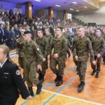 Kielce. 22.01.2020. Ślubowanie klas mundurowych X Liceum / Wiktor Taszłow / Radio Kielce