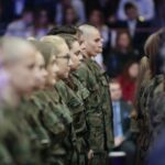 Kielce. 22.01.2020. Ślubowanie klas mundurowych X Liceum / Wiktor Taszłow / Radio Kielce