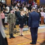 Kielce. 22.01.2020. Ślubowanie klas mundurowych X Liceum / Wiktor Taszłow / Radio Kielce