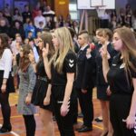 Kielce. 22.01.2020. Ślubowanie klas mundurowych X Liceum / Wiktor Taszłow / Radio Kielce