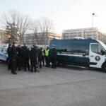 24.01.2020. Kielce. Otwarcie punktu kontroli autokarów przy "Suzuki Arenie" / Wiktor Taszłow / Radio Kielce