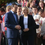 15.09.2019. Kielce. Premier Morawiecki gościem European Rover Challenge. Na zdjęciu: Mateusz Morawiecki - premier, Renata Janik - wicemarszałek województwa świętokrzyskiego / Wiktor Taszłow / Radio Kielce