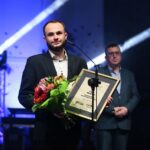 31.01.2020. Kielce. Gala finałowa 68. Plebiscytu Świętokrzyskie Gwiazdy Sportu 2019. Nagroda „Sportowiec Niepełnosprawny 2019 roku” dla zawodnika drużyny koszykówki na wózkach Pactum Scyzory Kielce Filipa Moćko / Wiktor Taszłow / Radio Kielce