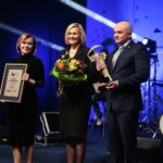 31.01.2020. Kielce. Gala finałowa 68. Plebiscytu świętokrzyskie Gwiazdy Sportu 2019. Na zdjęciu (od lewej): Anna Krupka - poseł, Renata Janik - wicemarszałek województwa świętokrzyskiego, Rafał Nowak - wicewojewoda świętokrzyski / Wiktor Taszłow / Radio Kielce