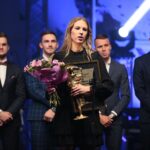 31.01.2020. Kielce. Gala finałowa 68. Plebiscytu Świętokrzyskie Gwiazdy Sportu 2019. Przemawia Magda Więckowska - Korona Handball / Wiktor Taszłow / Radio Kielce