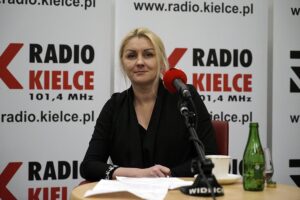 05.01.2020. Studio Polityczne Radia Kielce. Na zdjęciu: Małgorzata Marenin - Lewica / Robert Felczak / Radio Kielce
