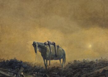 Zdzisław Beksiński, Krajobraz Cmentarny I ze zbiorów Muzeum Narodowego w Warszawie / Muzeum Narodowe Kielce