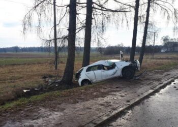 10.02.2020. Ujazd. Wypadek / KPP Opatów