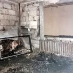 Iżykowice. Dom po pożarze (25.02.2020) / Marta Gajda / Radio Kielce