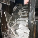 Iżykowice. Dom po pożarze (25.02.2020) / Marta Gajda / Radio Kielce