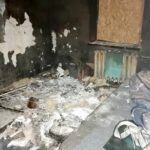 Iżykowice. Dom po pożarze (25.02.2020) / Marta Gajda / Radio Kielce