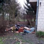 Iżykowice. Dom po pożarze (25.02.2020) / Marta Gajda / Radio Kielce