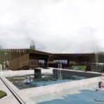 Kazimierza Wielka. Wizualizacja basenu termalnego / Starostwo powiatowe w Kazimierzy Wielkiej