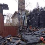 01.02.2020. Chroberz, gm. Złota. Pożar domu / OSP KSRG ZŁOTA