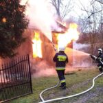 01.02.2020. Chroberz, gm. Złota. Pożar domu / OSP KSRG ZŁOTA