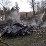 01.02.2020. Chroberz, gm. Złota. Pożar domu / OSP KSRG ZŁOTA