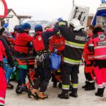11.02.2020. Bukowina Tatrzańska. Tragiczny wypadek na parkingu przy wyciągu narciarskim Rusiń-Ski / facebook.com/OSPBukowinaTatrzanska