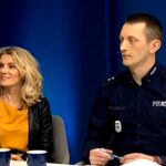 13.02.2020. Na zdjęciu od lewej: Renata Morąg - Radio Kielce, Mariusz Bednarski - KWP Kielce / Screen TVP3 Kielce